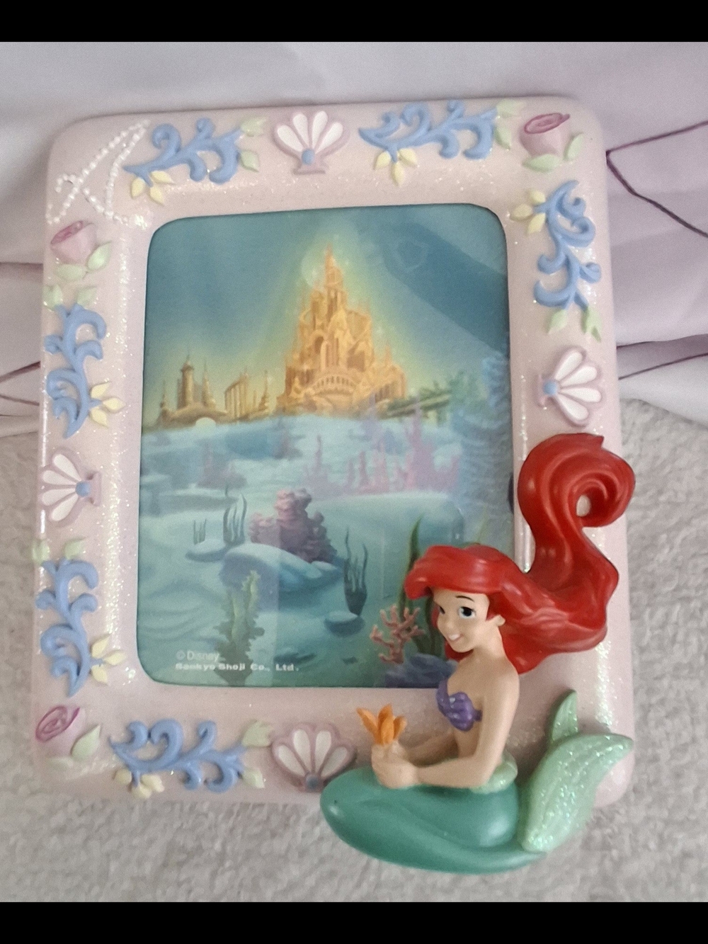 Disney The Little Mermaid Ariel Pink Decorative Picture Frame With Box